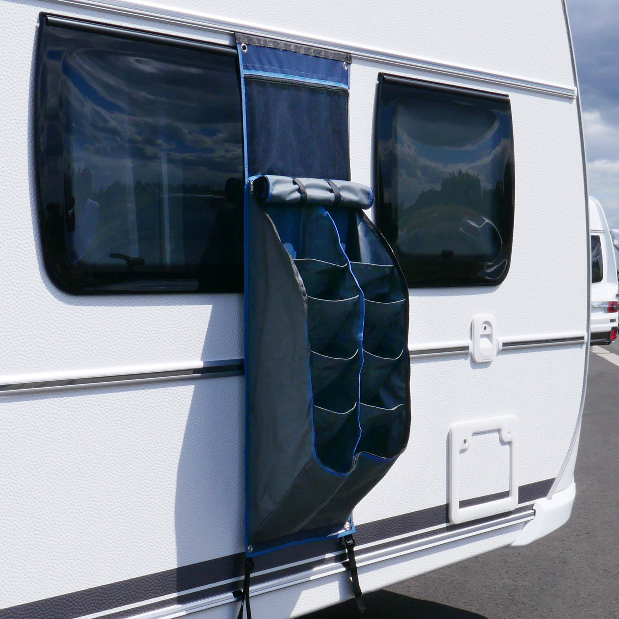 your GEAR Caravan Organizer Shoe - Hängeregal für Zelt, Vorzelt, Wohnwagen 140 x 45 cm, 10 Fächer