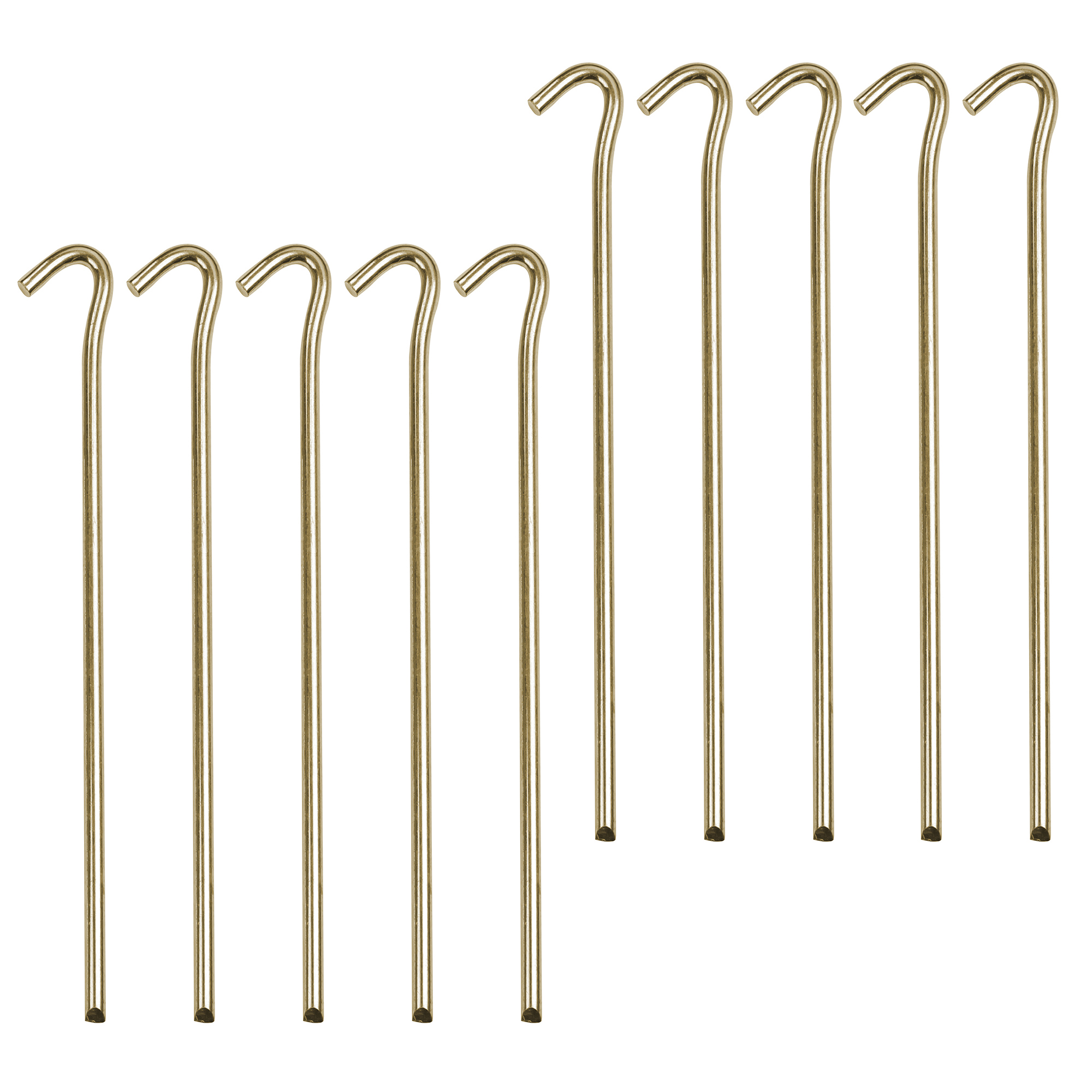 10T PEG IT RH-23SV | 10 x Camping Zelt-Hering aus Stahl Rund Profil Erdnagel Ø 7 x 230 mm Zeltnagel