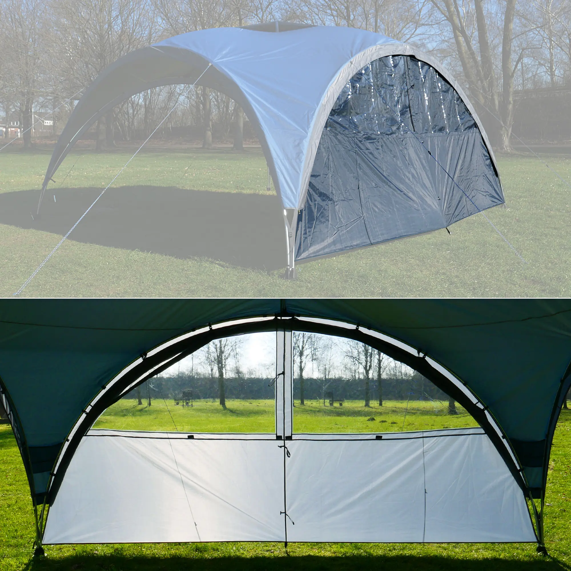 your GEAR Bergamo 430 Wall - Seitenwand für Pavillon mit 2 abdeckbaren Klarsichtfenstern your GEAR Bergamo 430 Wall - Seitenwand für Pavillon mit 2 abdeckbaren Klarsichtfenstern