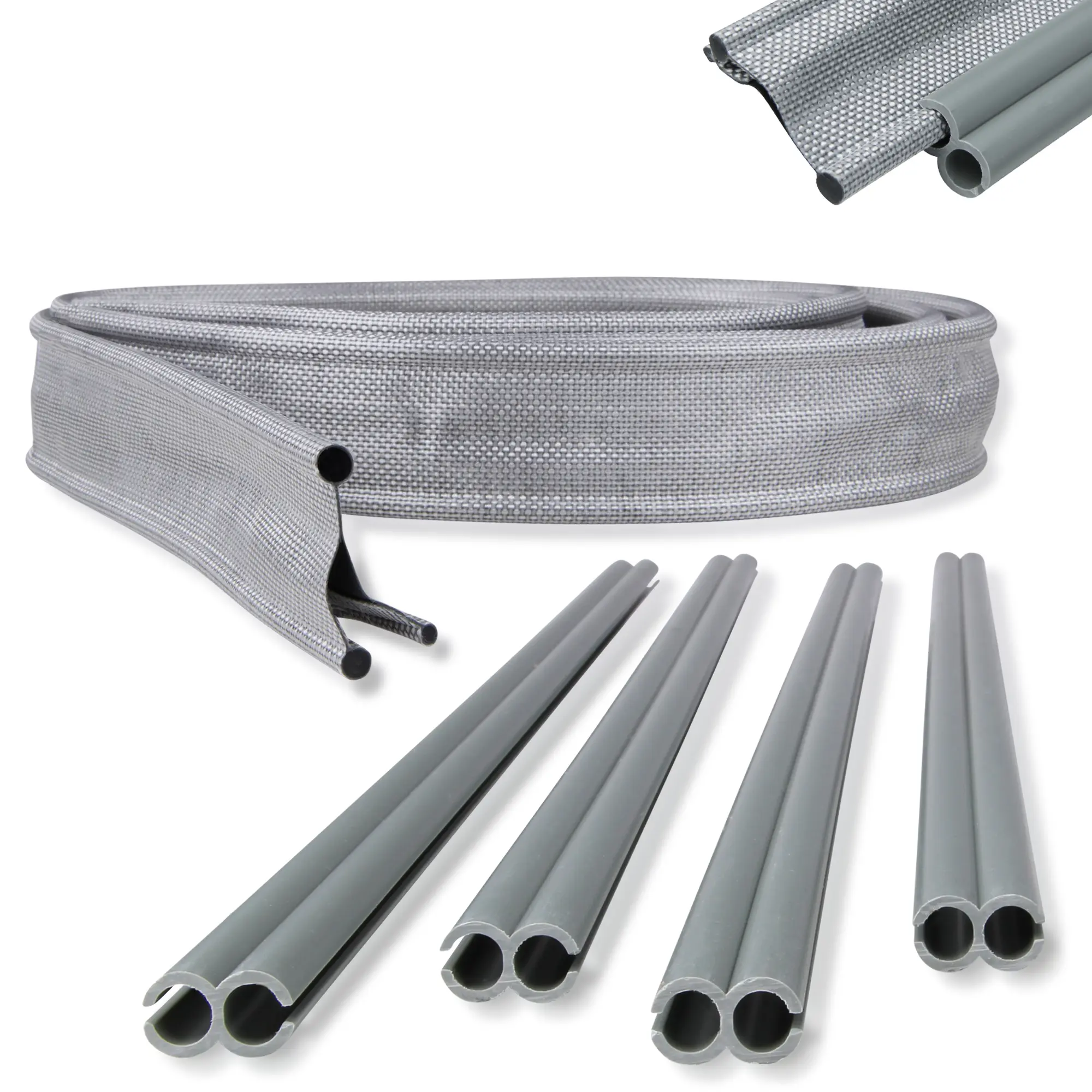 yourGEAR Keder Drive Away Kit 300cm Set di adattatori per keder connessione staccabile 7mm a 4 e 6mm yourGEAR Keder Drive Away Kit 300cm Set di adattatori per keder connessione staccabile 7mm a 4 e 6mm