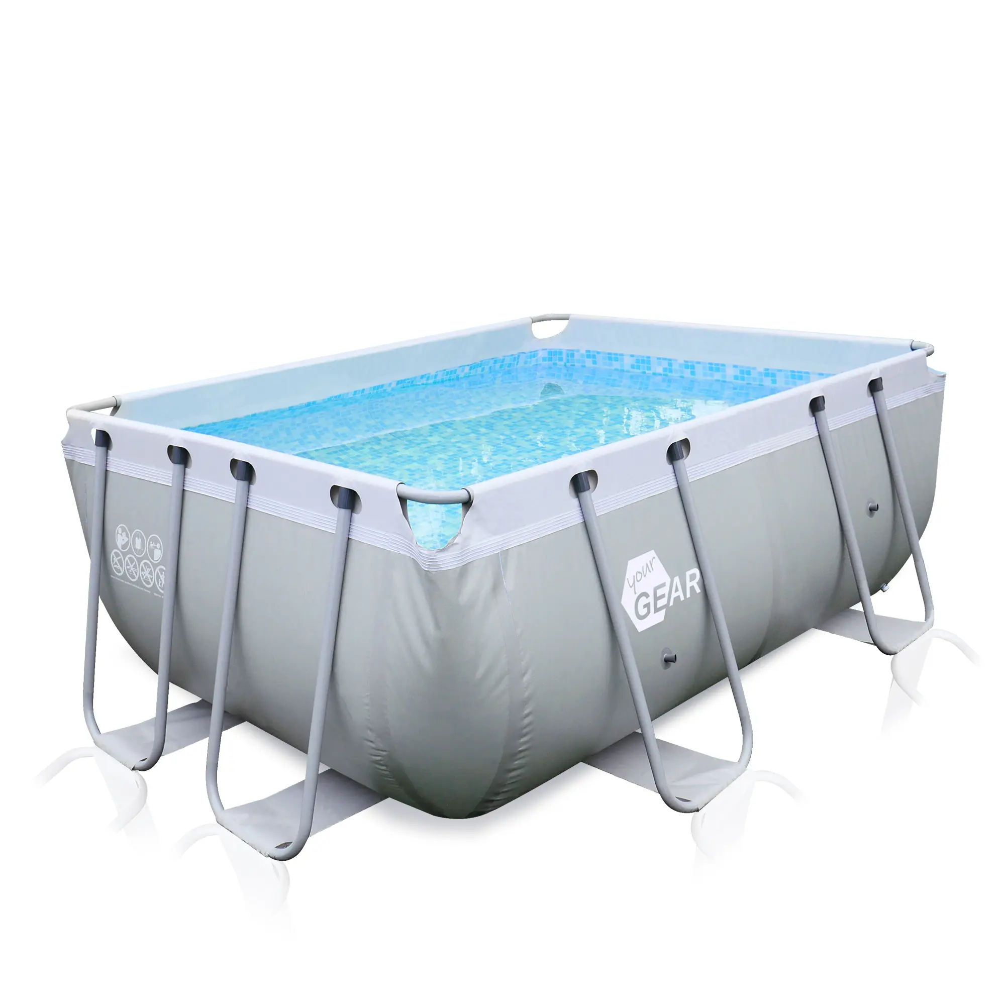 your GEAR Piscina famiglie 3x2x1m con struttura in acciaio Piscina giardino Piscina bambini your GEAR Piscina famiglie 3x2x1m con struttura in acciaio Piscina giardino Piscina bambini