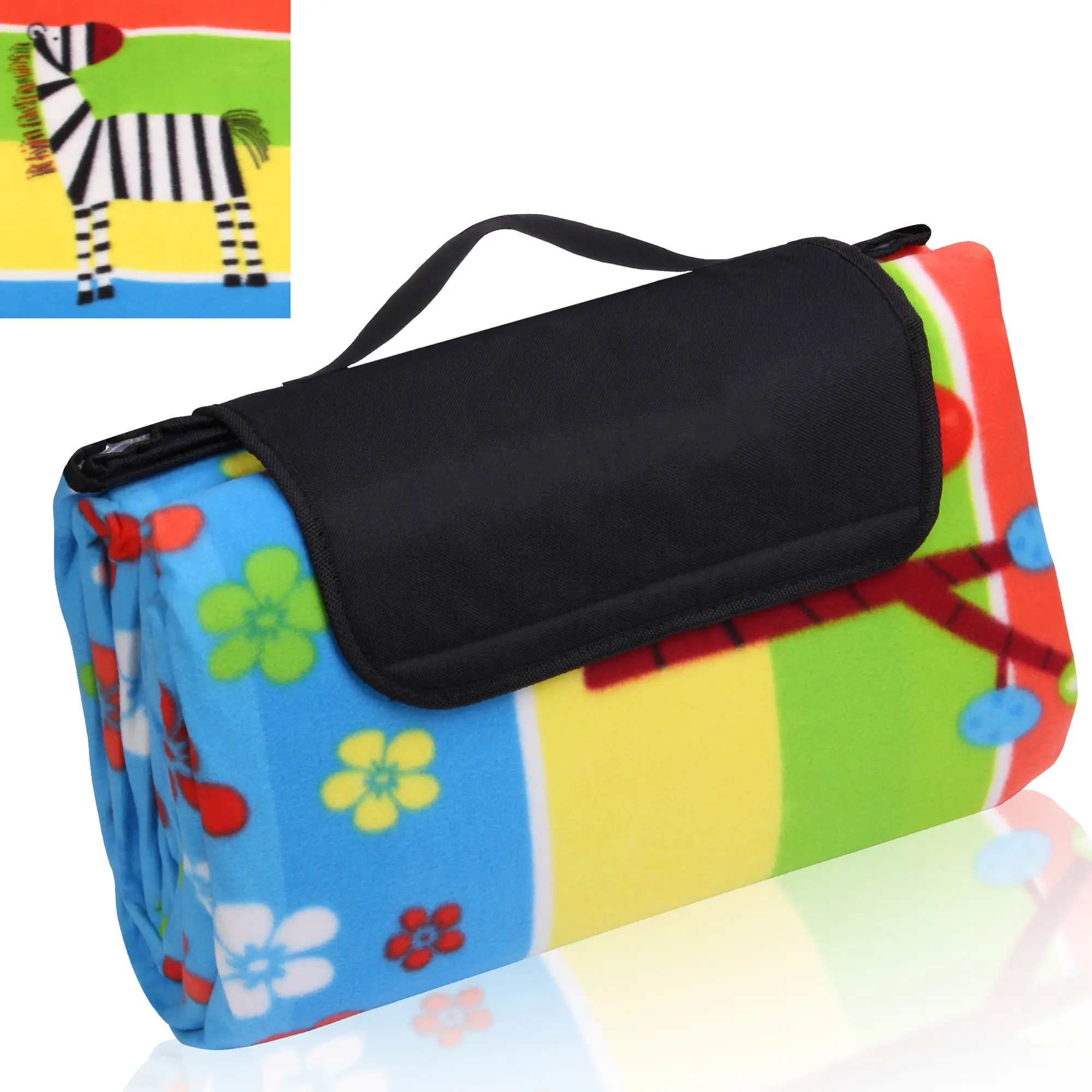 yourGEAR Kids XL Picknickdecke 200x200cm Camping Fleece Decke wasserdichte & isolierte Stranddecke yourGEAR Kids XL Picknickdecke 200x200cm Camping Fleece Decke wasserdichte & isolierte Stranddecke