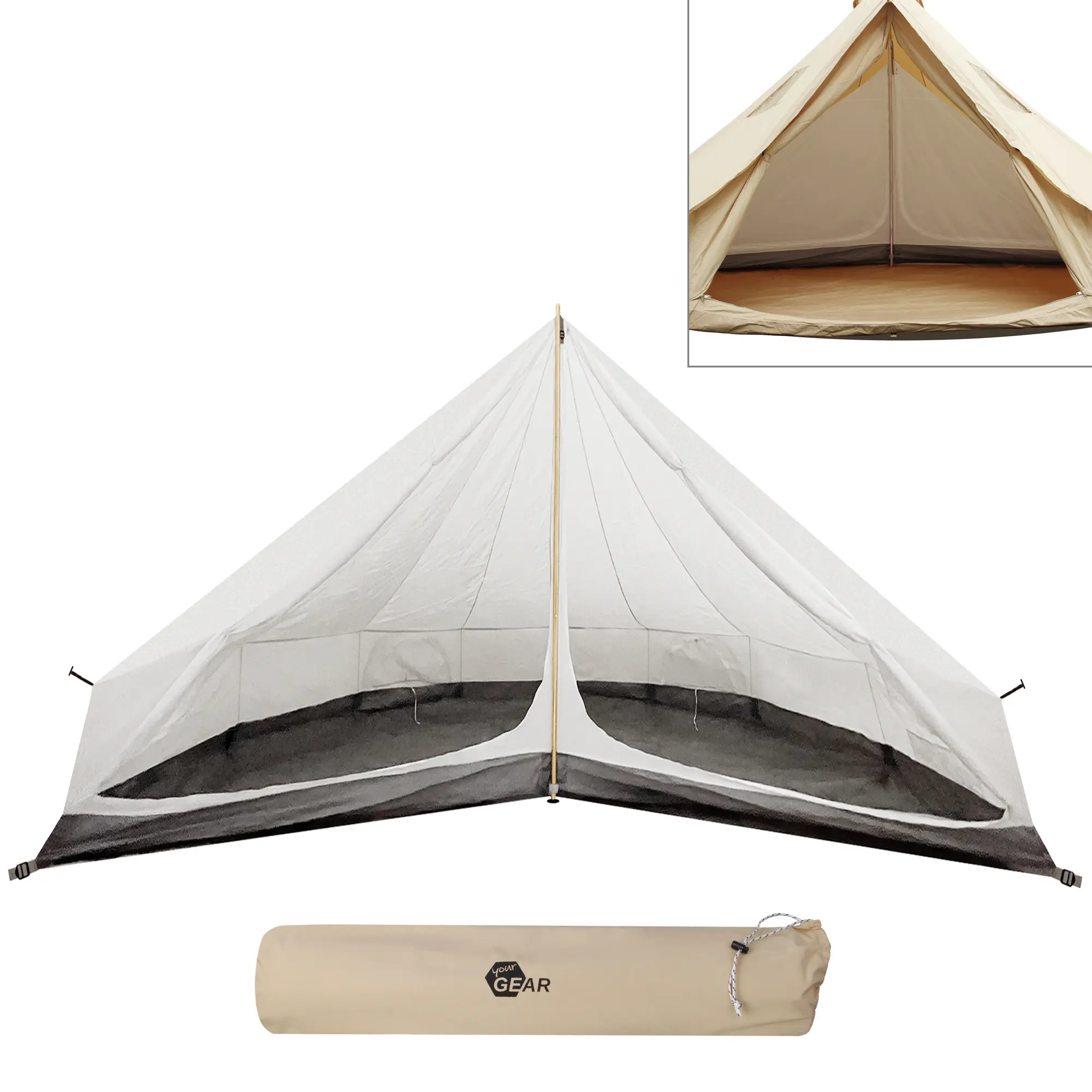 yourGEAR Sleeping cabin for tent Desert 10 Pro | inner tent for 6 people yourGEAR Sleeping cabin for tent Desert 10 Pro | inner tent for 6 people