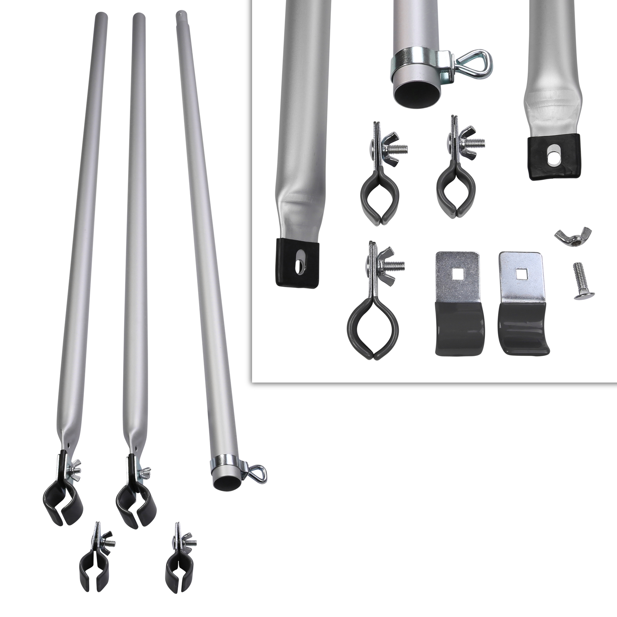 your GEAR Connection Pole - Verandastange, teleskopierbare Stange aus Aluminium für Vorzeltgestänge