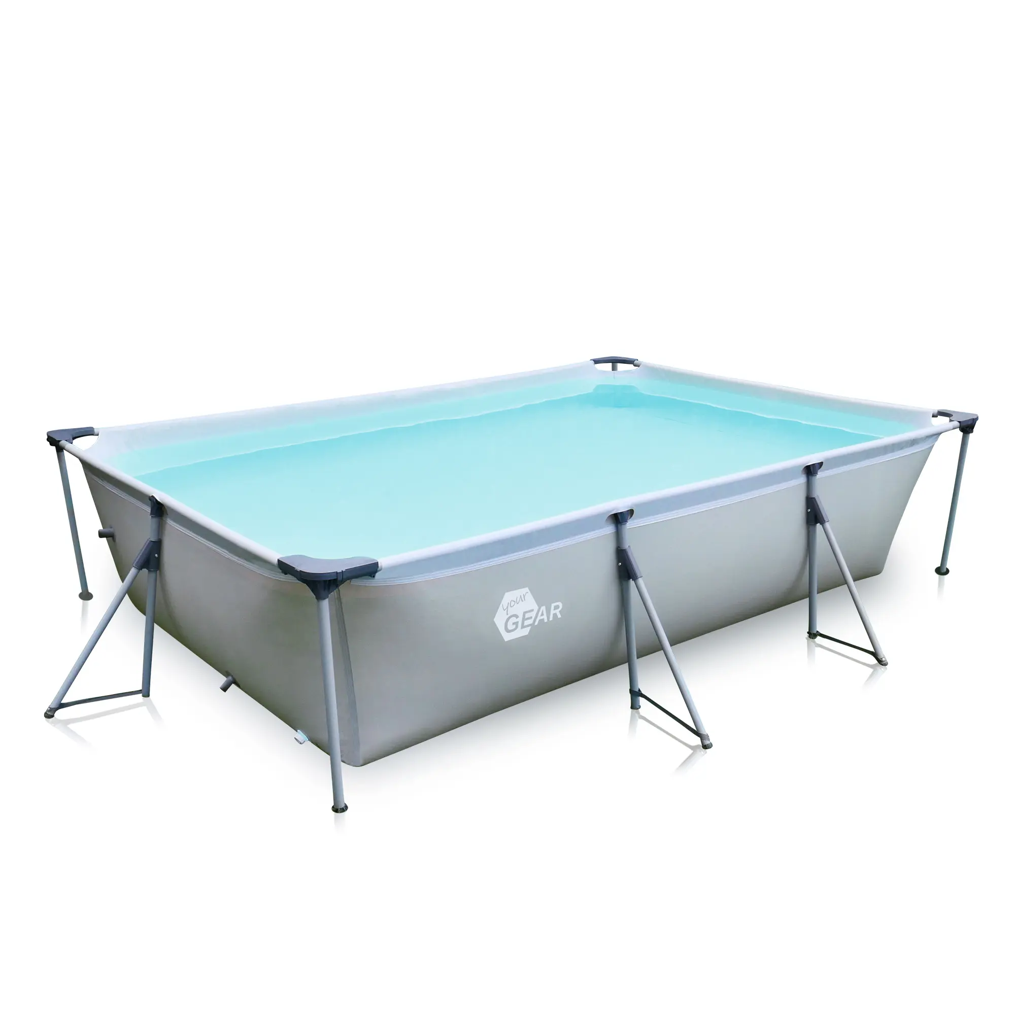 yourGEAR Piscina famiglie 3x2x0,7m con struttura in acciaio Piscina giardino Piscina bambini yourGEAR Piscina famiglie 3x2x0,7m con struttura in acciaio Piscina giardino Piscina bambini