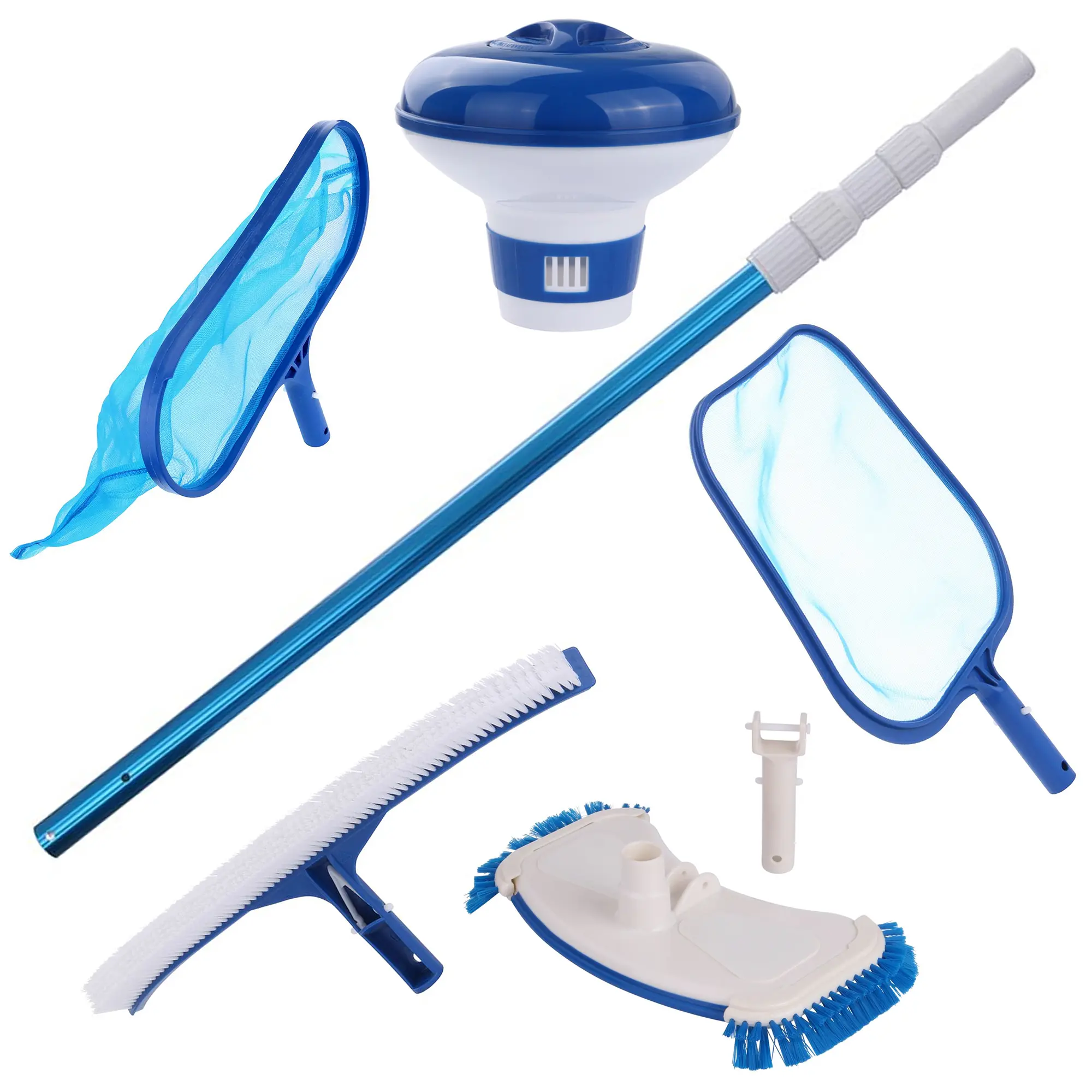 yourGEAR Pulizia Piscina PCS (6 pezzi) con palo, rete di atterraggio, spazzola, aspirapolvere yourGEAR Pulizia Piscina PCS (6 pezzi) con palo, rete di atterraggio, spazzola, aspirapolvere
