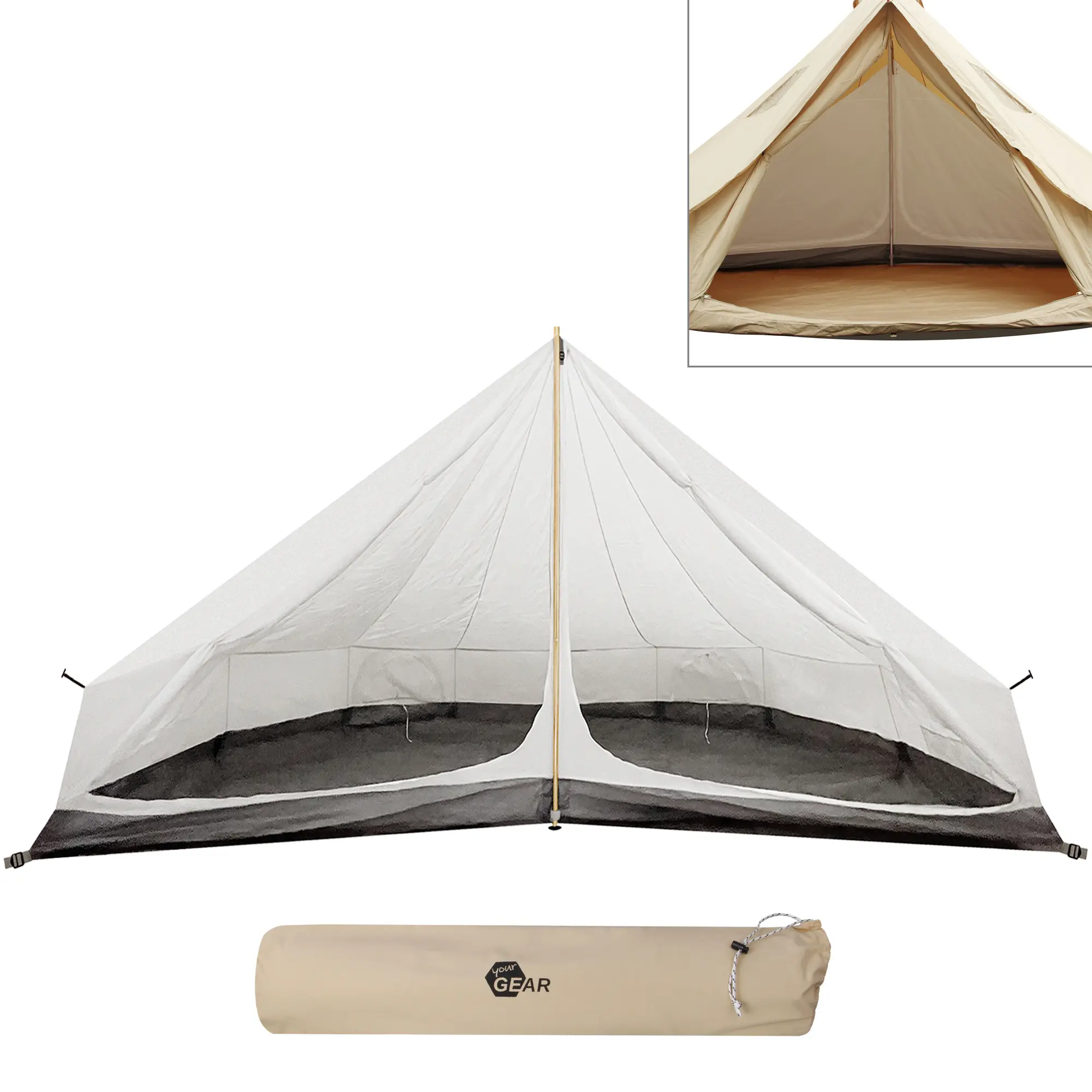 yourGEAR Sleeping Cabin for Tent Desert 8 Pro | inner tent for 4 people yourGEAR Sleeping Cabin for Tent Desert 8 Pro | inner tent for 4 people