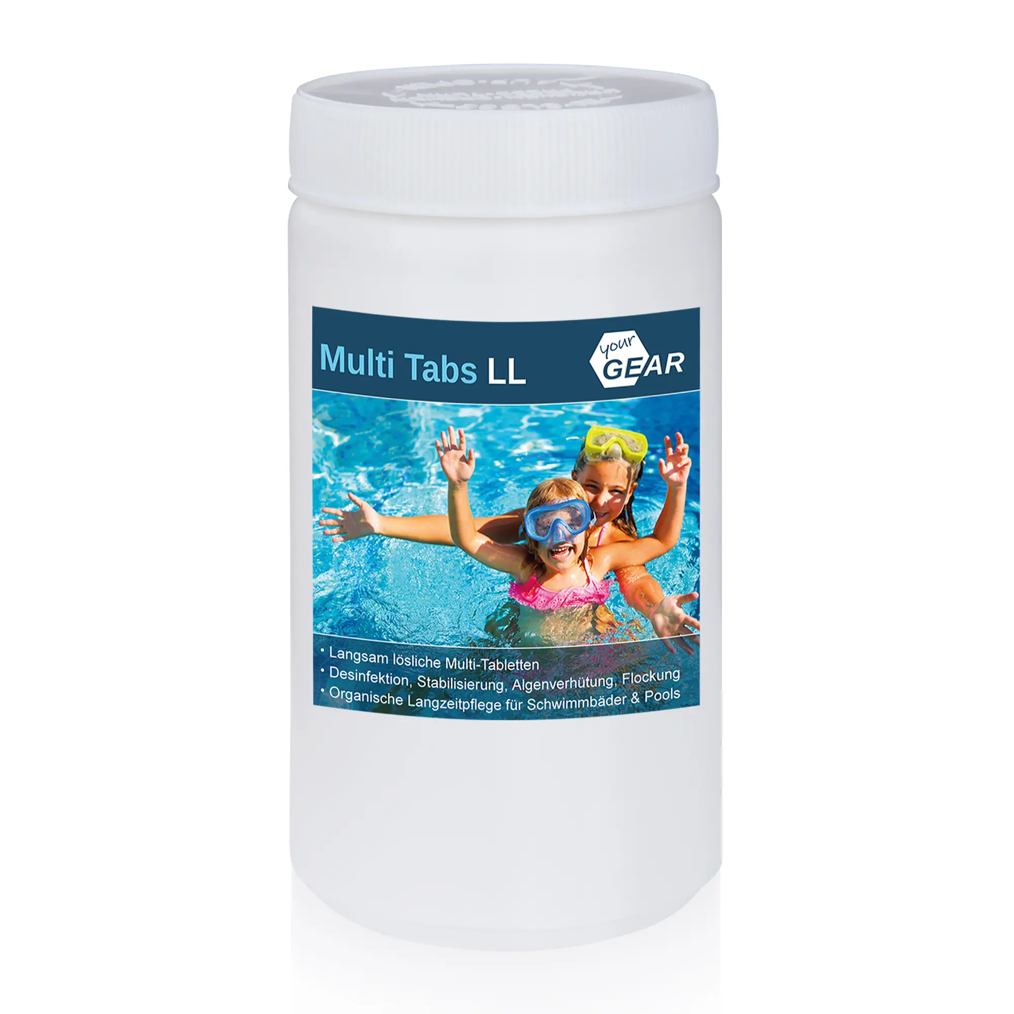yourGEAR 1 kg Multi Tabs 200g Chlor Tabletten Algenverhütung pH Stabilisierung Flockung Kristallklar yourGEAR 1 kg Multi Tabs 200g Chlor Tabletten Algenverhütung pH Stabilisierung Flockung Kristallklar