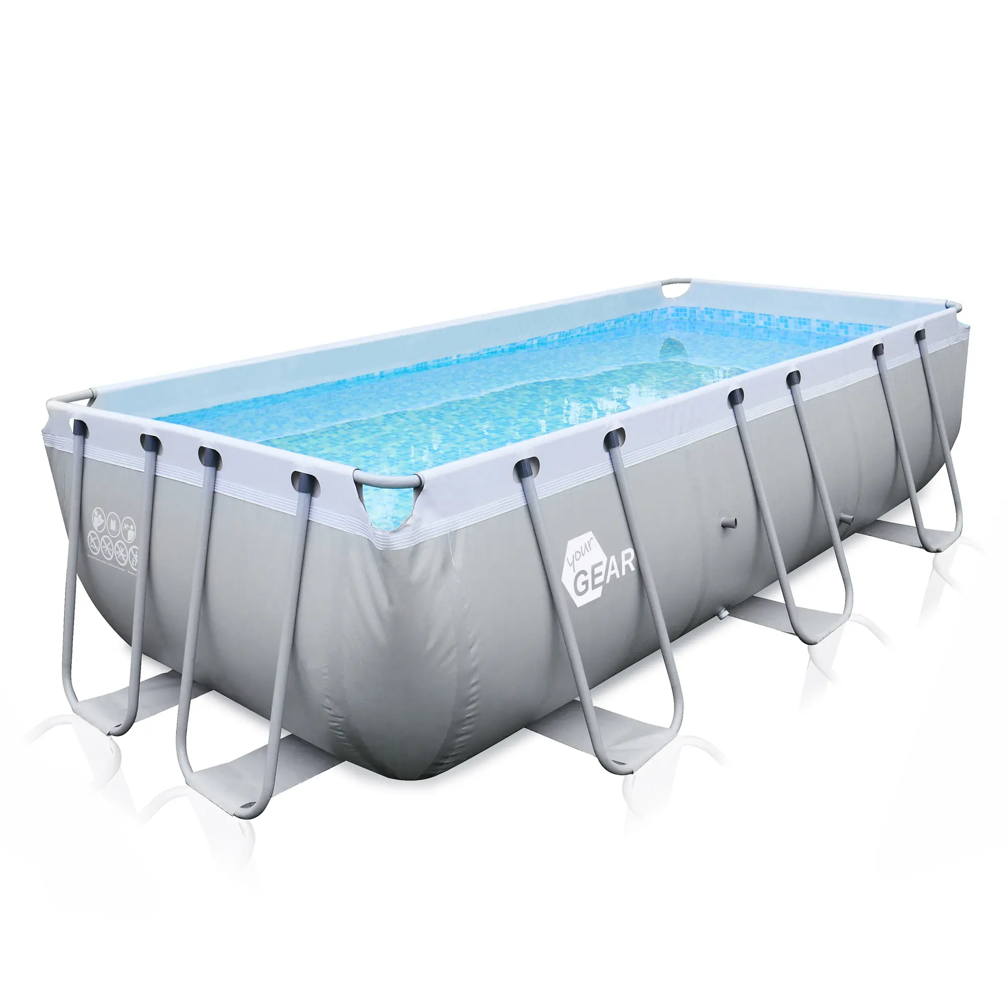 your GEAR Familien Pool 4x2x1m Stahlrahmenbecken Gartenpool Stahlrohrbecken Schwimmbecken your GEAR Familien Pool 4x2x1m Stahlrahmenbecken Gartenpool Stahlrohrbecken Schwimmbecken