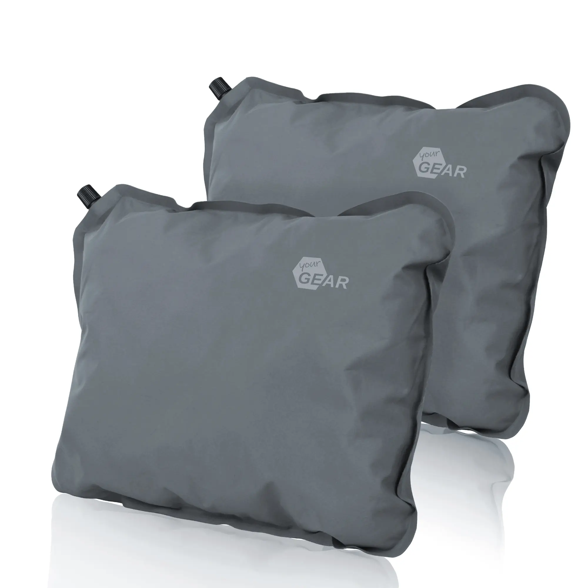 yourGEAR Travel Pillow Set - 2x cushion 40x30cm soft filling 8-12 cm height compressible inflatable yourGEAR Travel Pillow Set - 2x cushion 40x30cm soft filling 8-12 cm height compressible inflatable