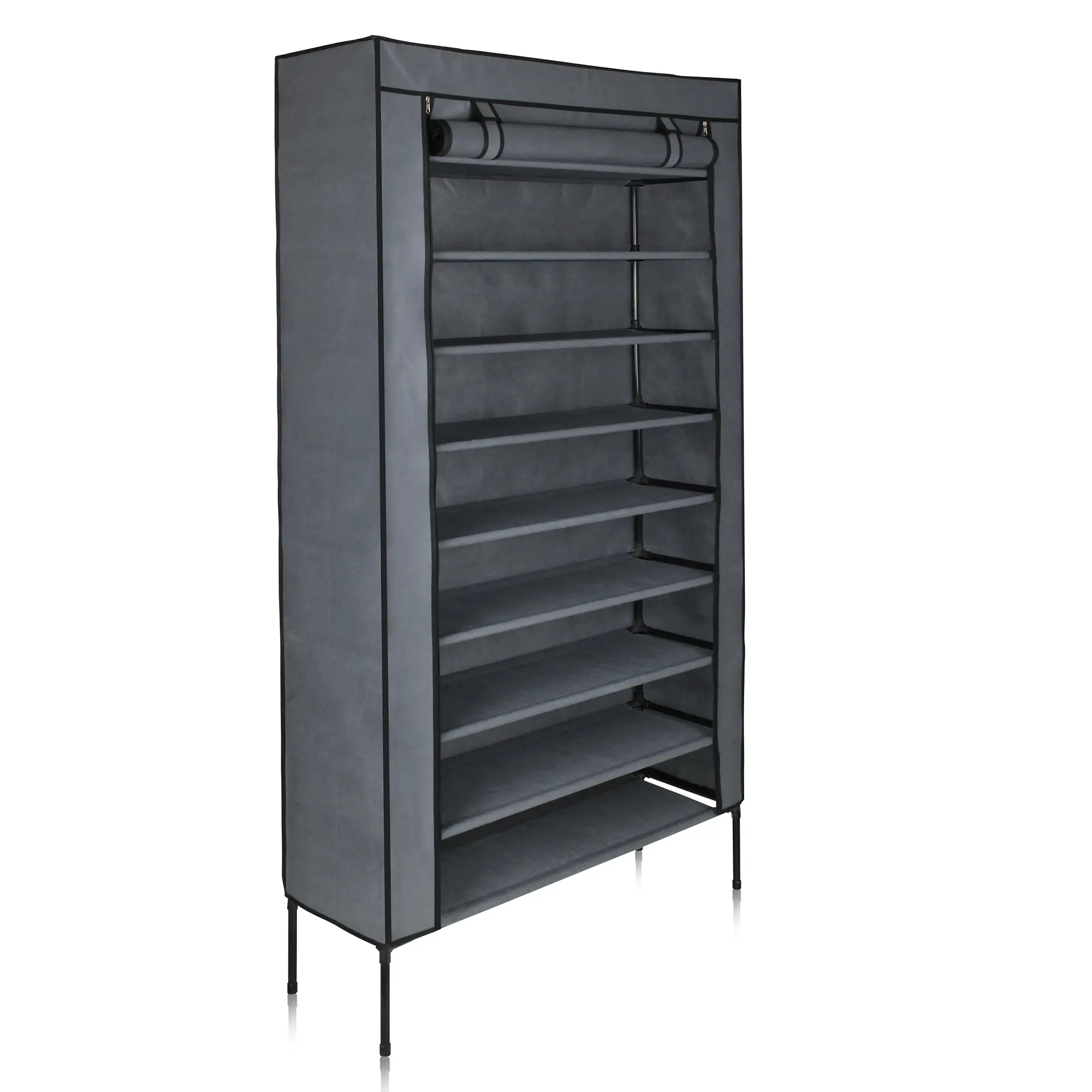 yourGEAR Schuhschrank Grado Stoffschrank 90x30x175 cm Schrank mit 9 Fächern für ca. 35 Paar Schuhe yourGEAR Schuhschrank Grado Stoffschrank 90x30x175 cm Schrank mit 9 Fächern für ca. 35 Paar Schuhe