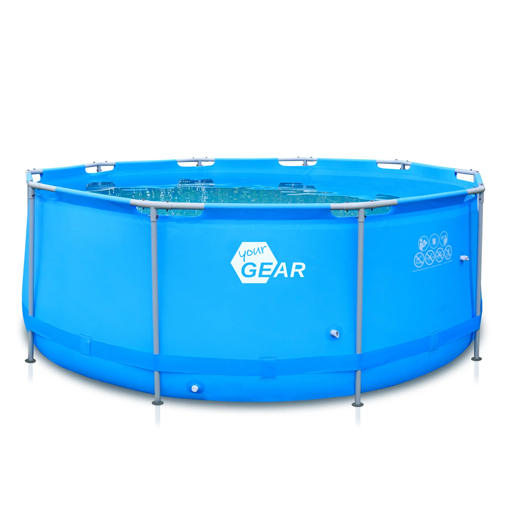 your GEAR Familien Pool Ø 366 x 122cm Stahlrahmenbecken Gartenpool Schwimmbecken Schwimmbad your GEAR Familien Pool Ø 366 x 122cm Stahlrahmenbecken Gartenpool Schwimmbecken Schwimmbad