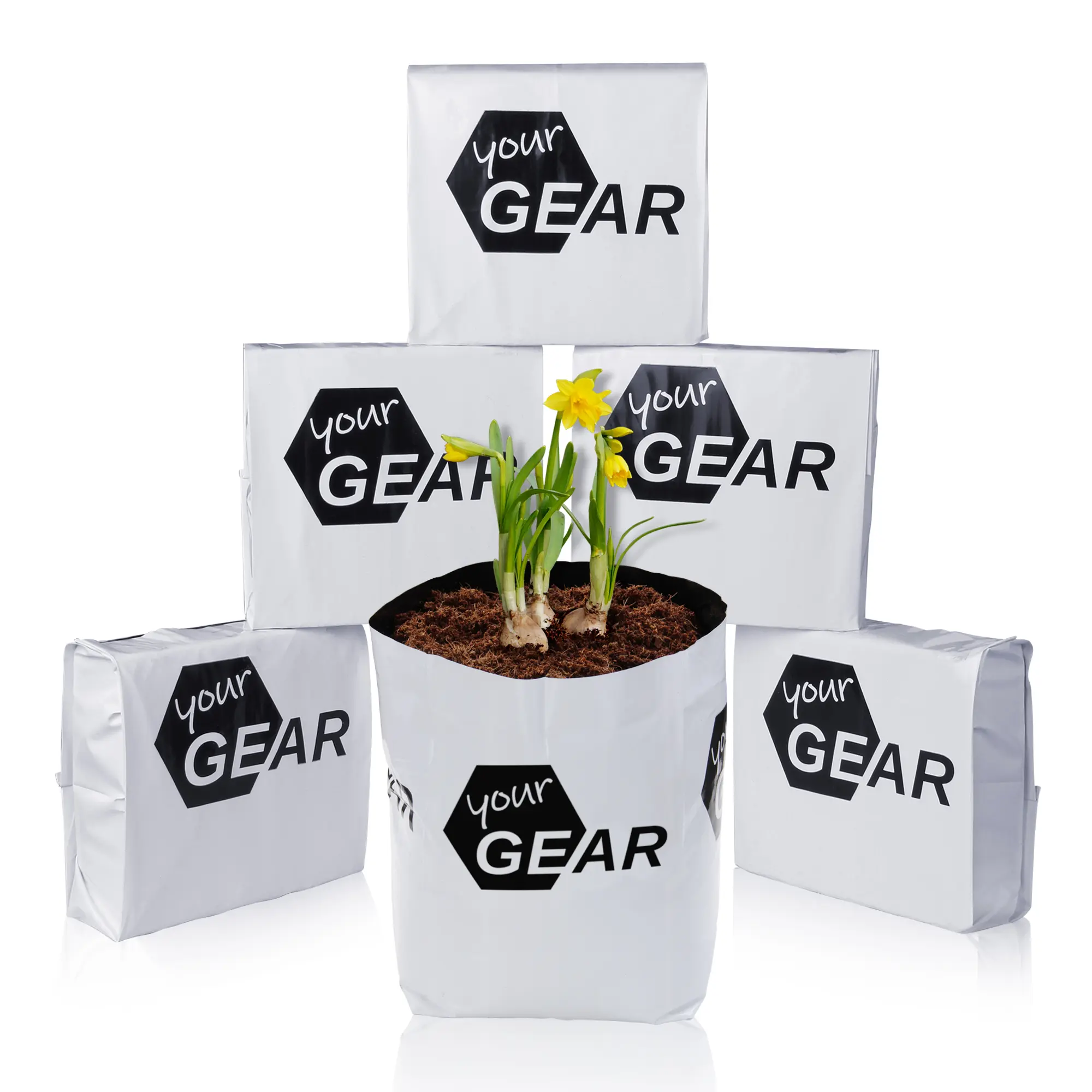 yourGEAR 6x 12L Coco Grow Bag 6x 1kg gepresste Kokoserde im Aussaat Beutel Kokosfaser Blumenerde yourGEAR 6x 12L Coco Grow Bag 6x 1kg gepresste Kokoserde im Aussaat Beutel Kokosfaser Blumenerde