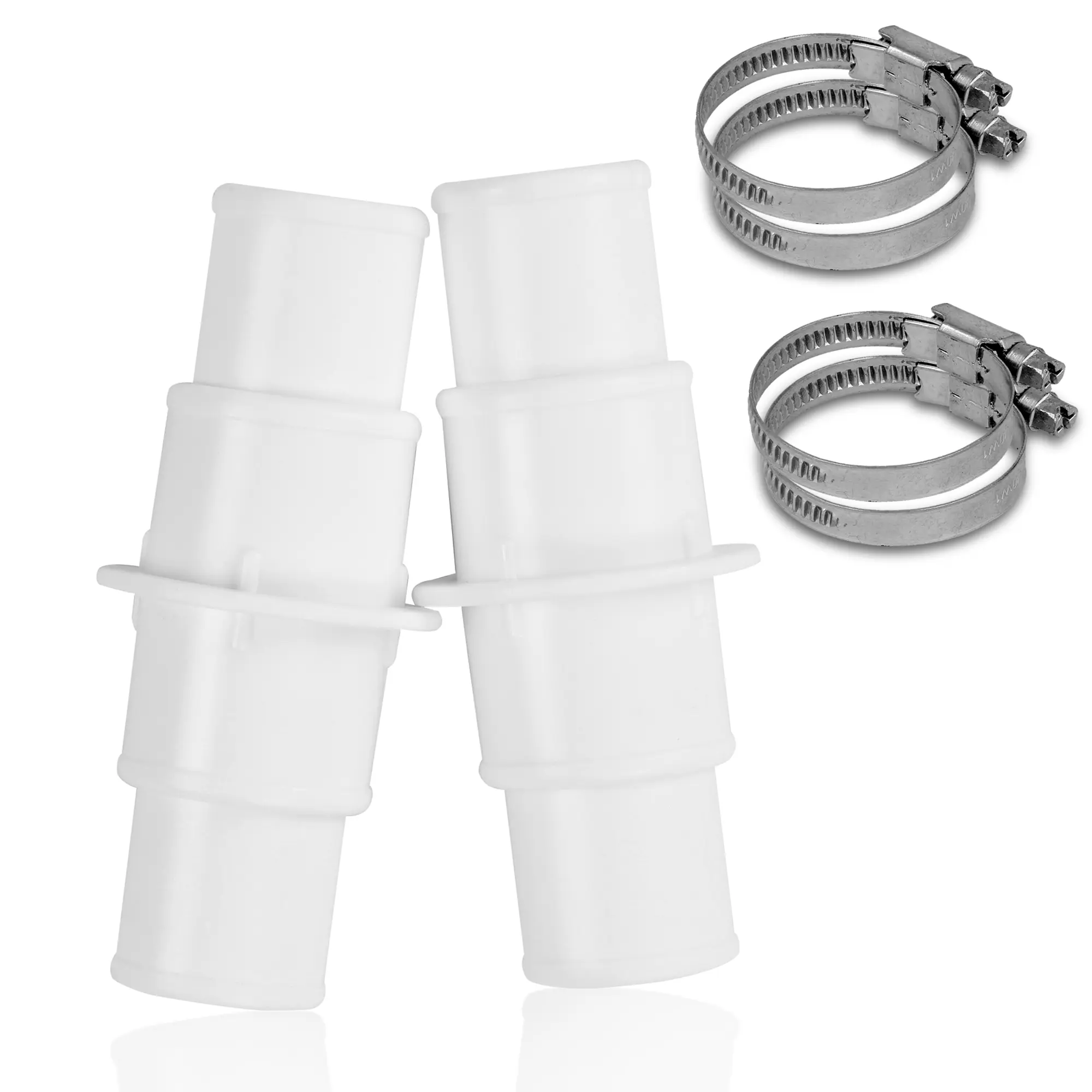 yourGEAR 2x Connettore tubi piscina universale 32-32 mm | 38-38 mm | 32-38 mm Adattatore 4 morsetti yourGEAR 2x Connettore tubi piscina universale 32-32 mm | 38-38 mm | 32-38 mm Adattatore 4 morsetti