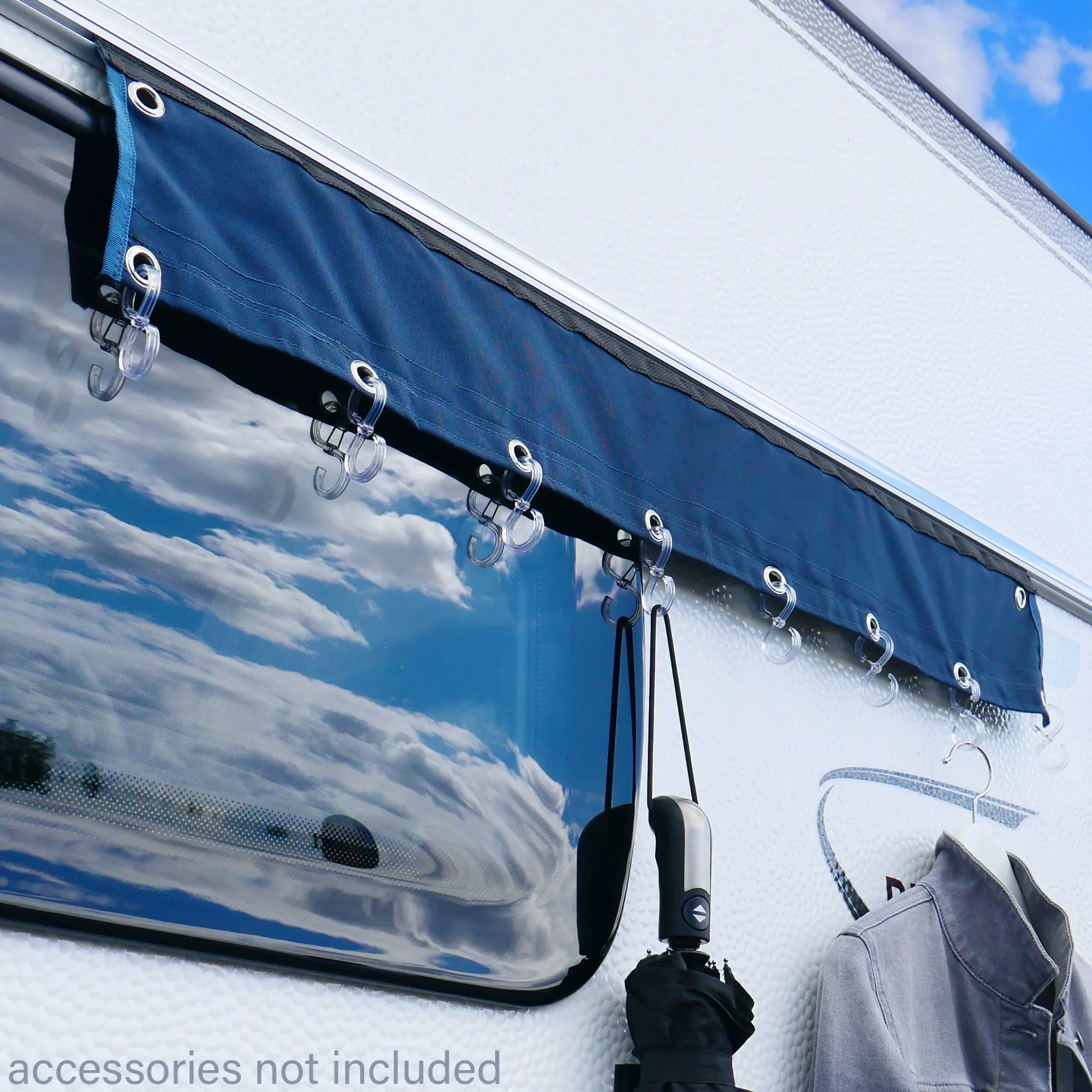your GEAR Caravan Organizer Hook - Hakenleiste für Zelt, Vorzelt, Wohnwagen 100 cm, 8 Haken your GEAR Caravan Organizer Hook - Hakenleiste für Zelt, Vorzelt, Wohnwagen 100 cm, 8 Haken
