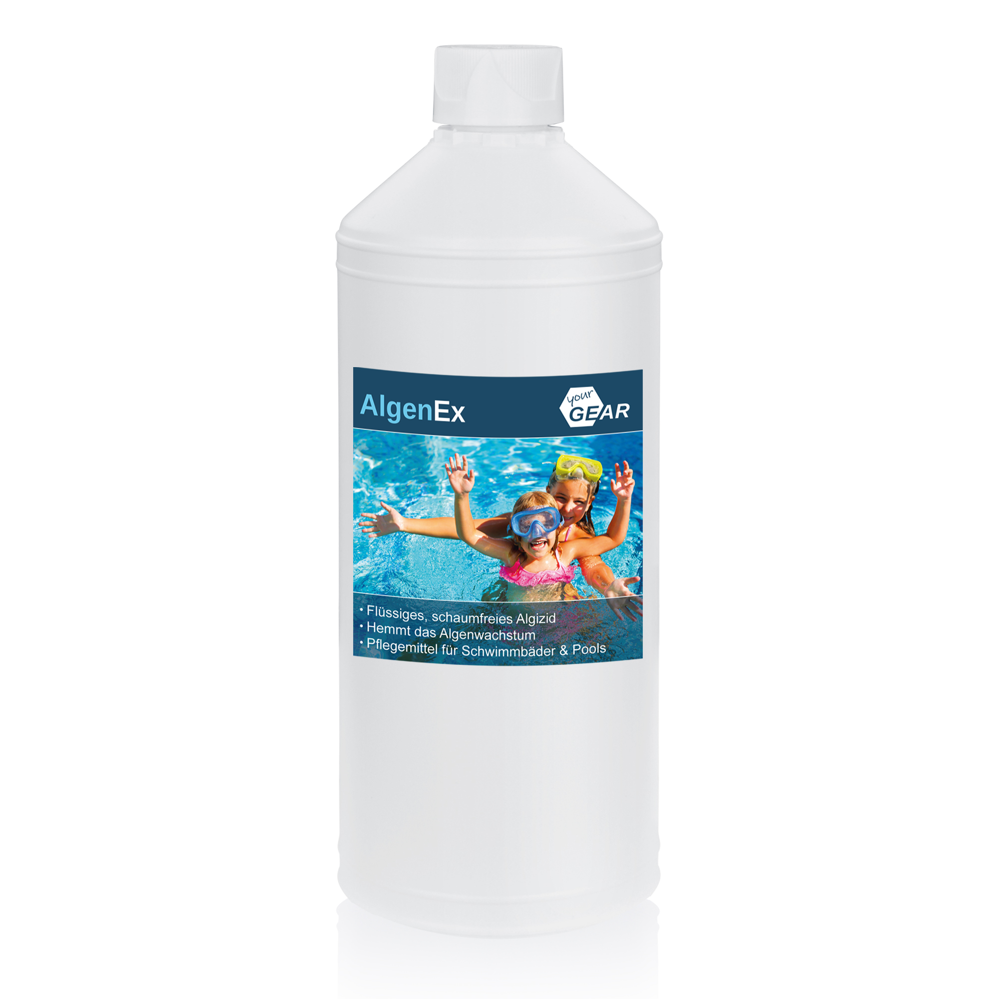 yourGEAR 1 L AlgenEx - Algenverhüter Konzentrat schaumfreies Algenmittel für klares Pool Wasser