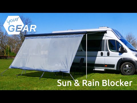 your GEAR Capri Sun Blocker 3,3 x 2 m - winddurchlässige Vorderwand für Markise, Sonnneschutz
